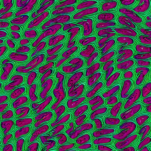The Neon Amoeba pattern