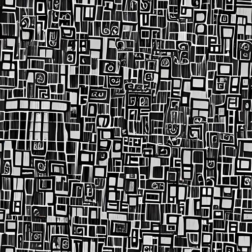 The Monochrome Maze pattern