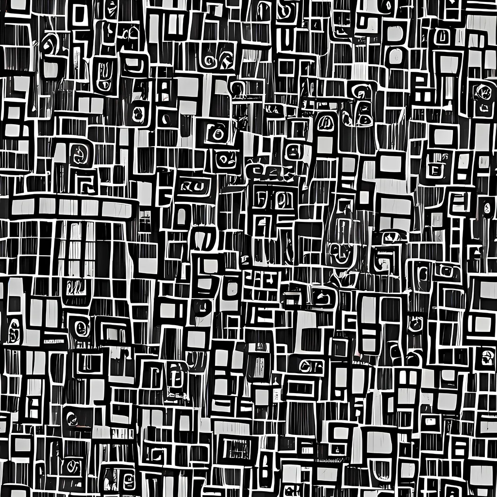 The Monochrome Maze pattern