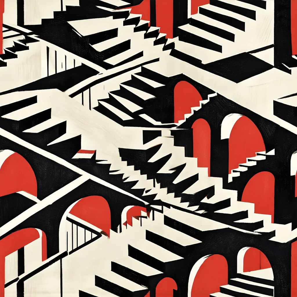 The Brutalist Labyrinth pattern