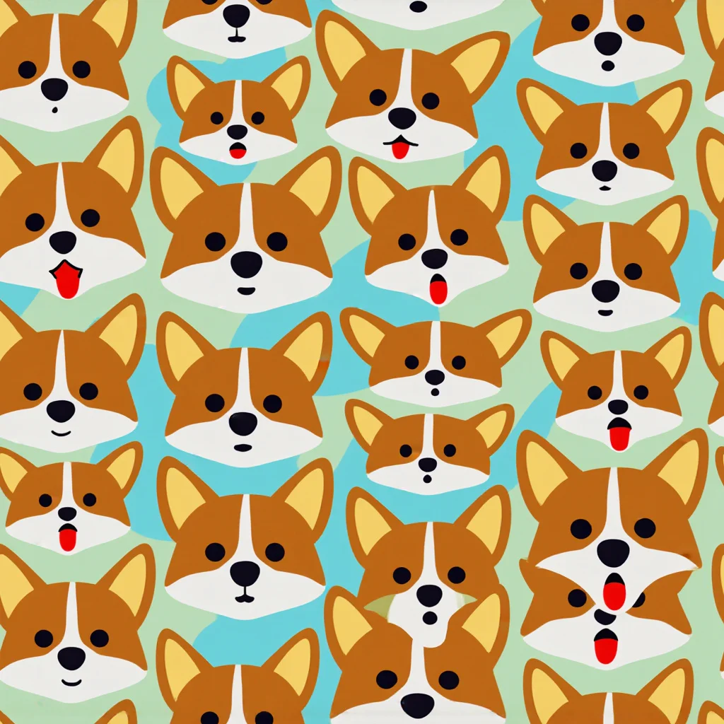 The Corgi Parade pattern