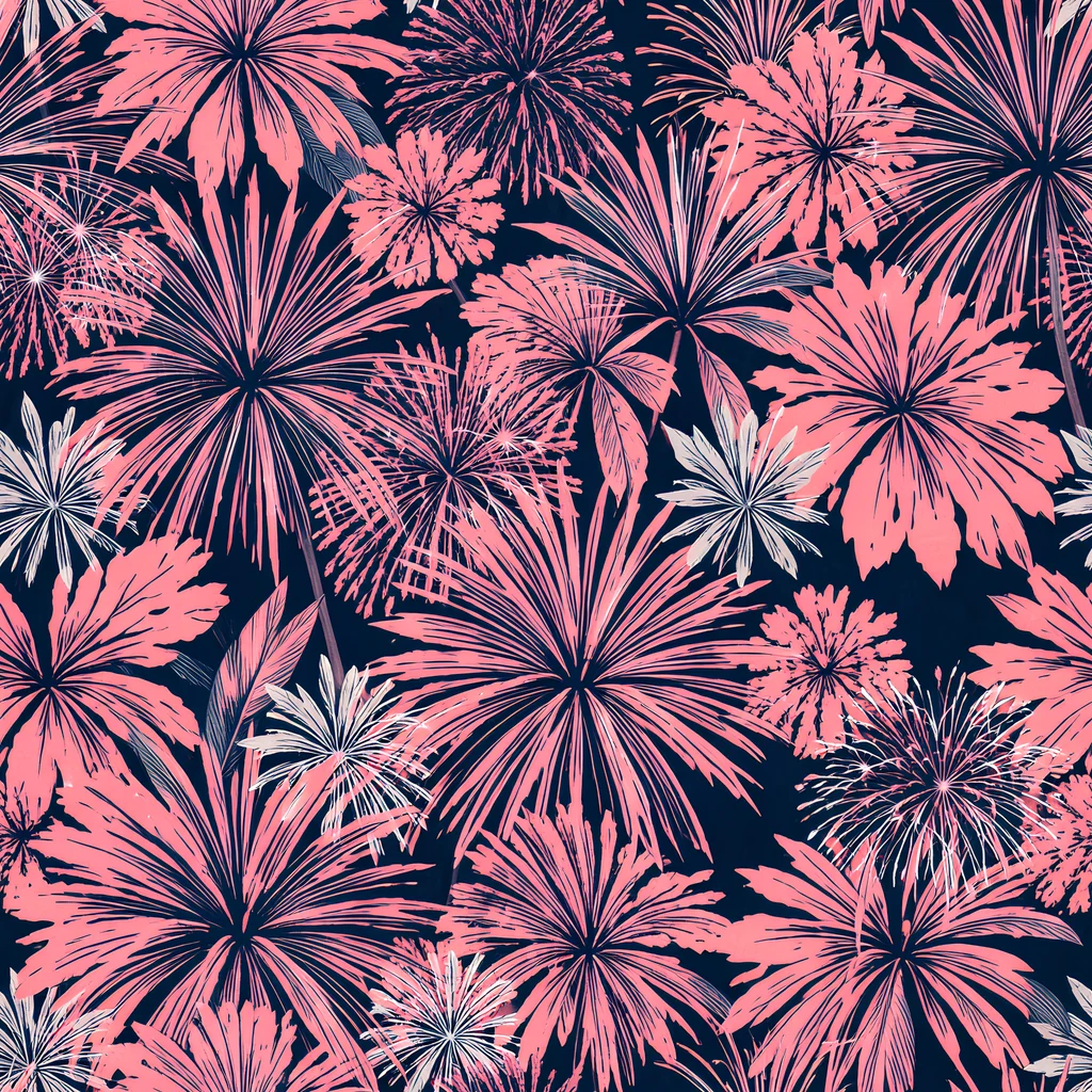 The Midnight Coral Garden pattern