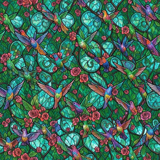 The Jewelwing Garden pattern
