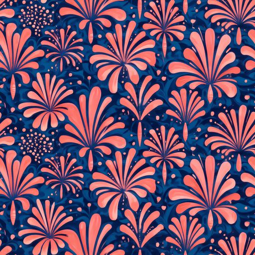 The Coral Bloom Cascade pattern
