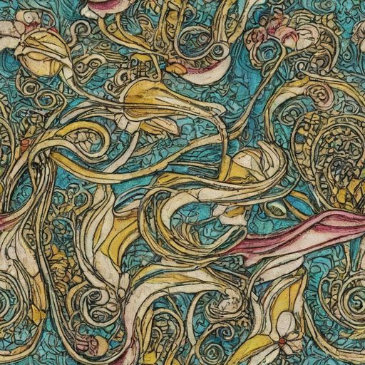 The Turquoise Arabesque pattern