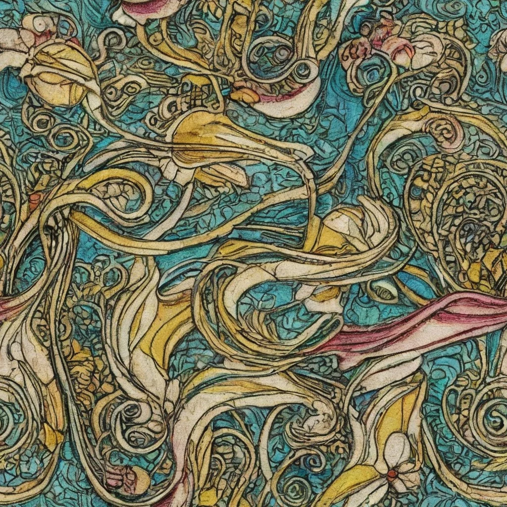 The Turquoise Arabesque pattern