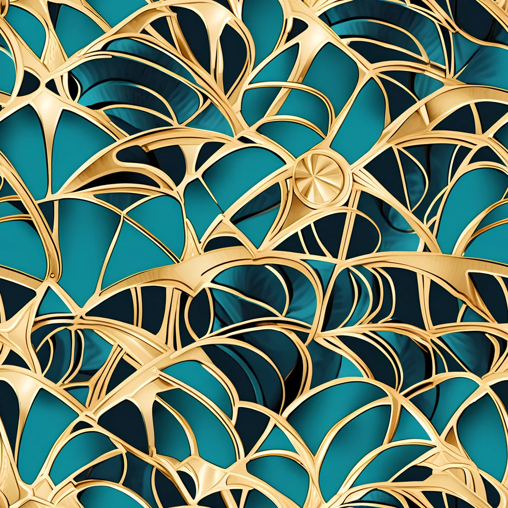 The Teal Filigree pattern
