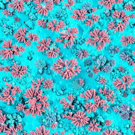 The Aqua Bloom pattern