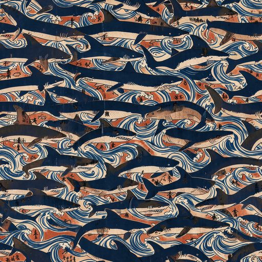 The Indigo Koi Current pattern