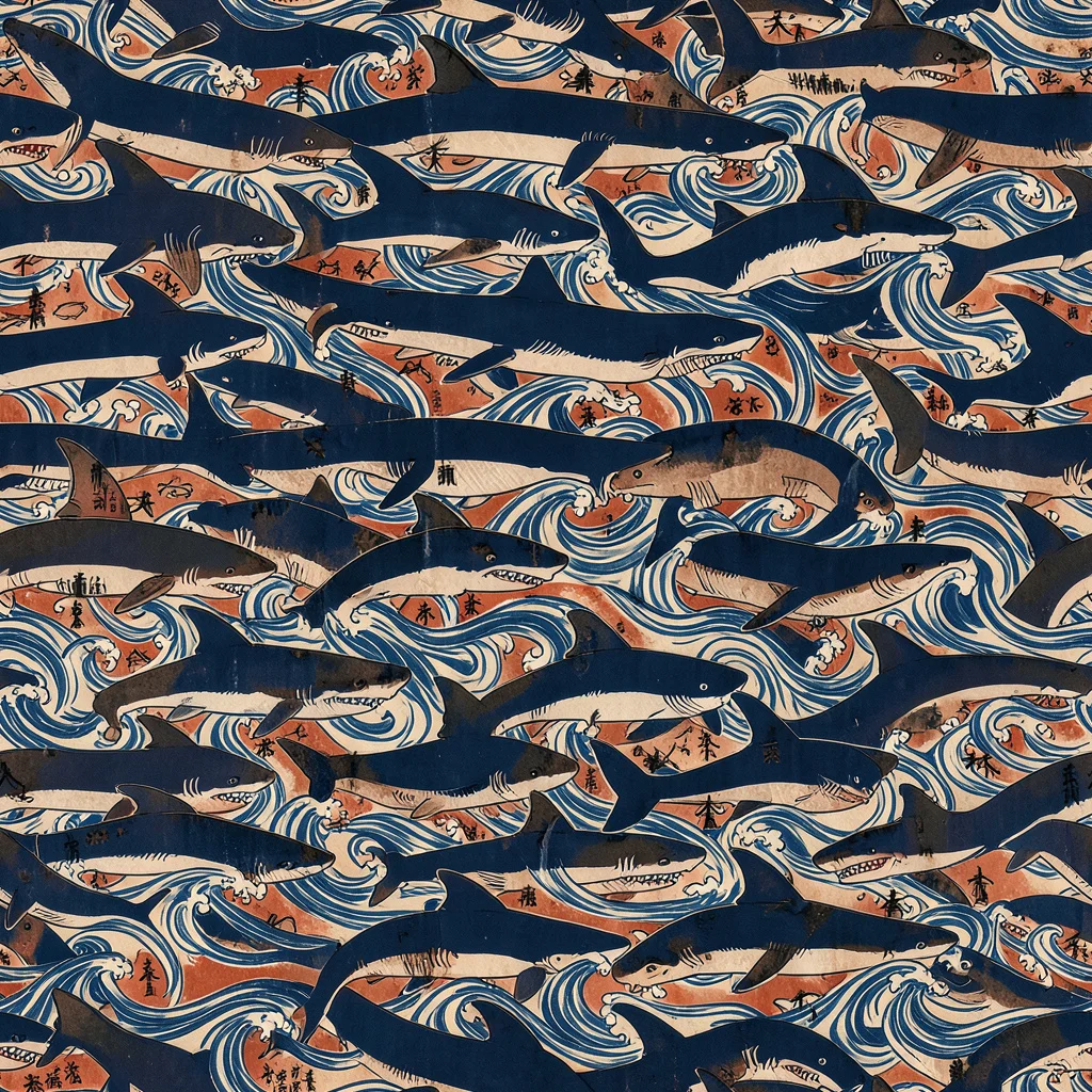 The Indigo Koi Current pattern