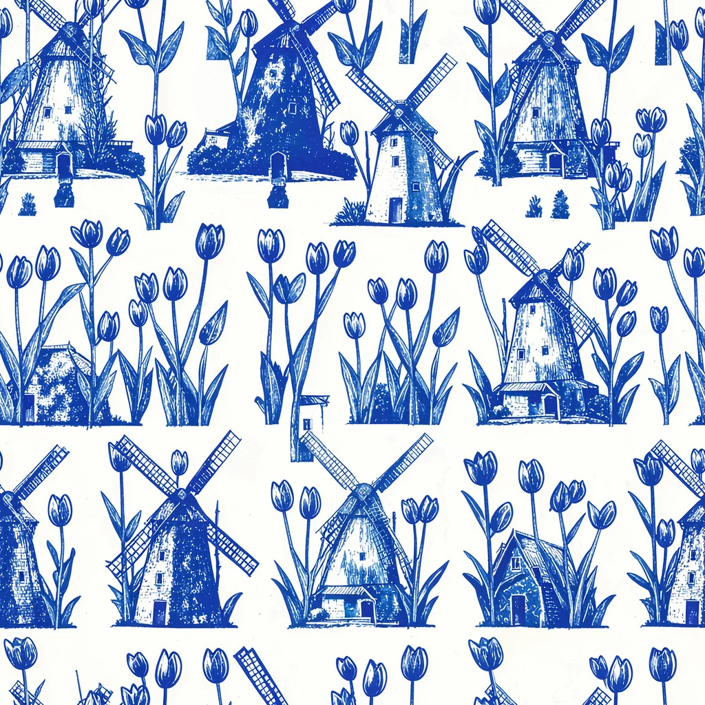 The Bluebell Windmills pattern