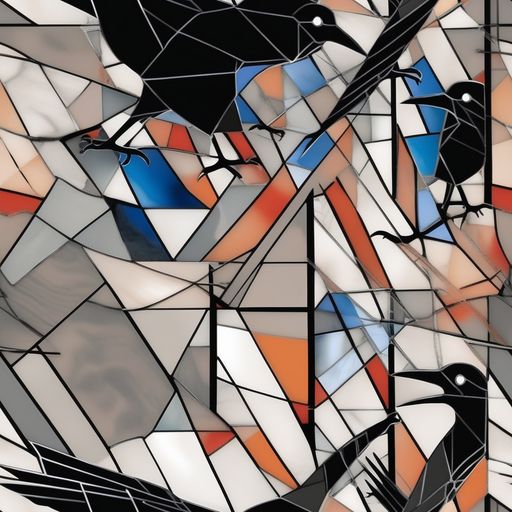 The Stained Glass Crows pattern