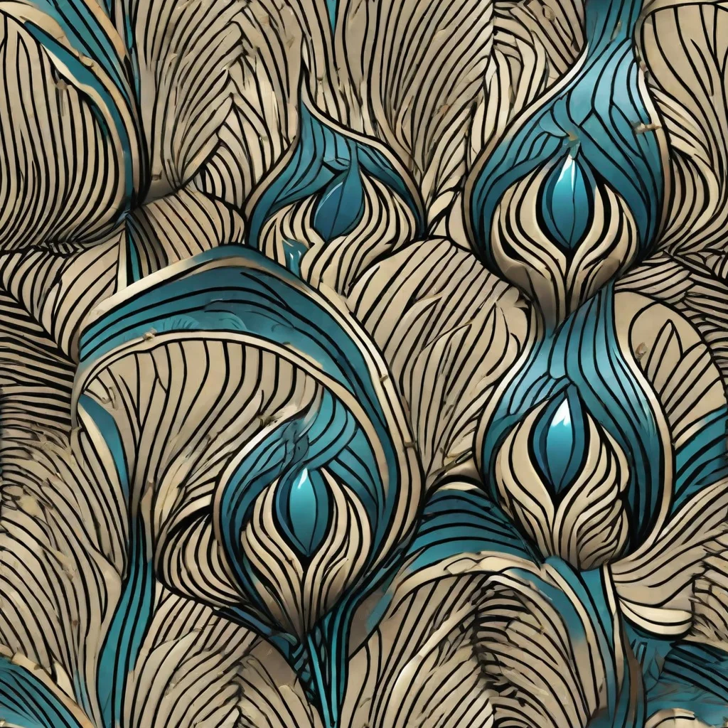 The Turquoise Filigree pattern