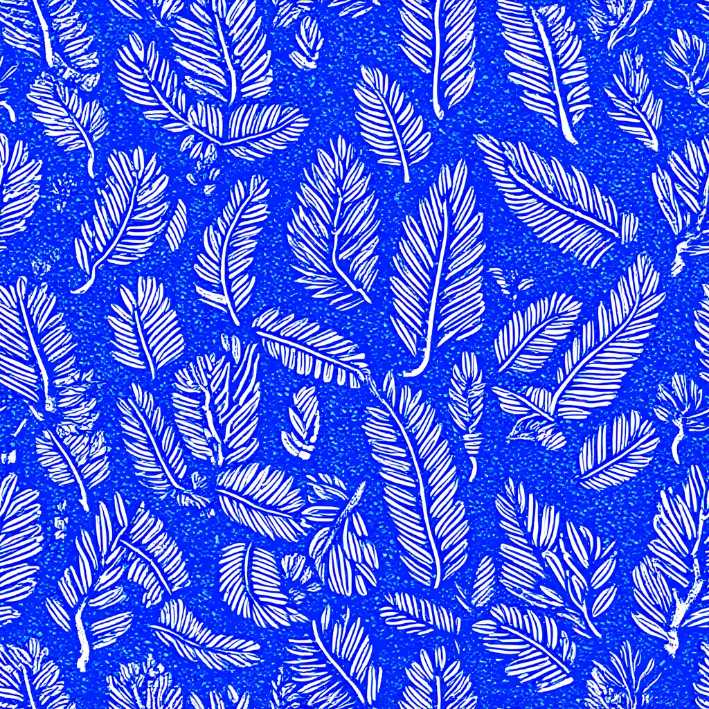 The Azure Fronds pattern