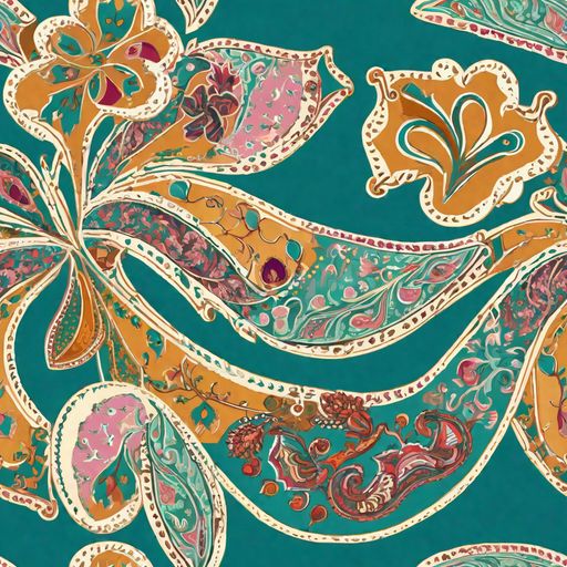 The Teal Paisley Reverie pattern
