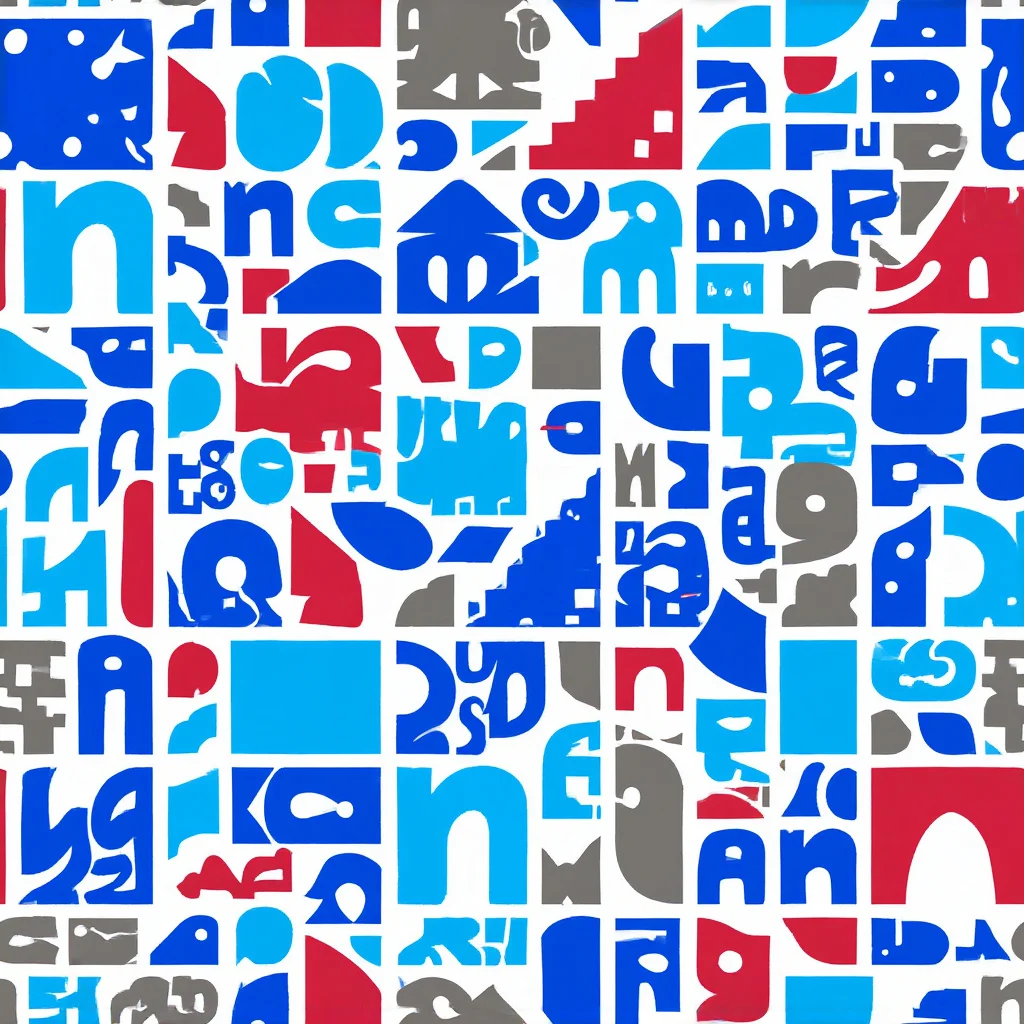 The Typographic Tangle pattern