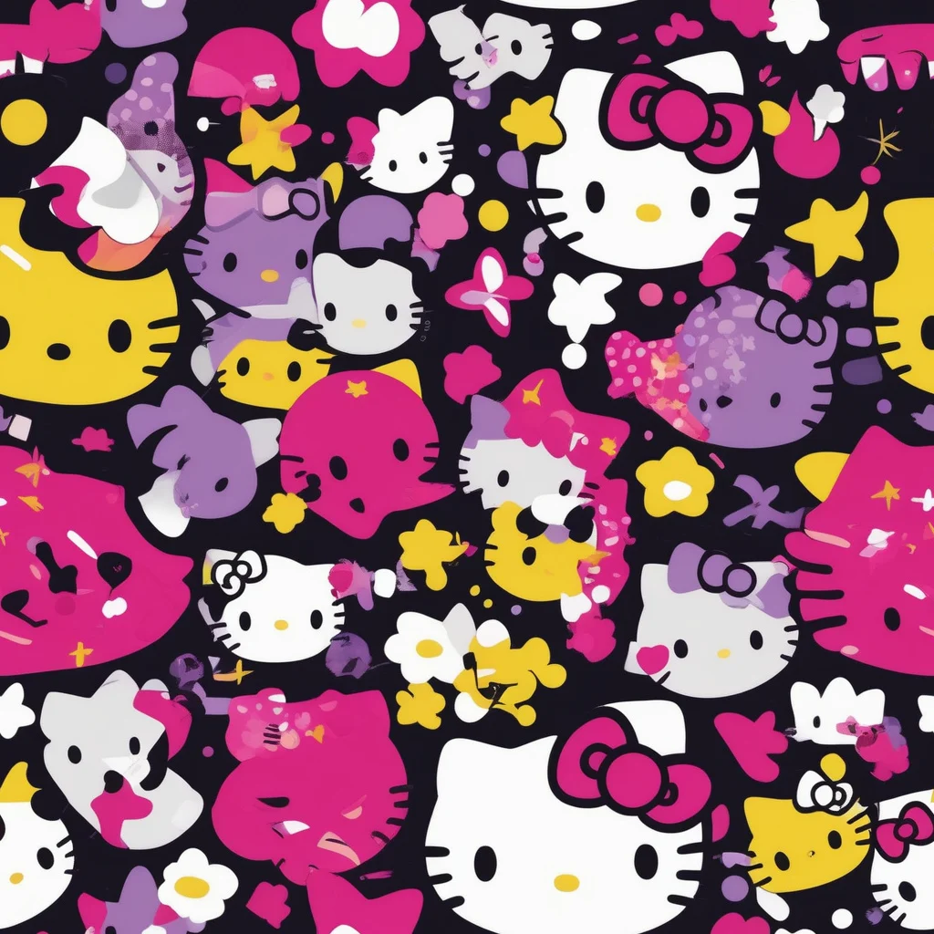 The Neon Kitty Carnival pattern