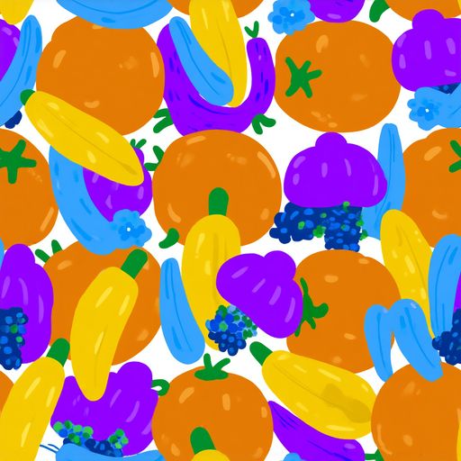 The Electric Fruit Bowl pattern