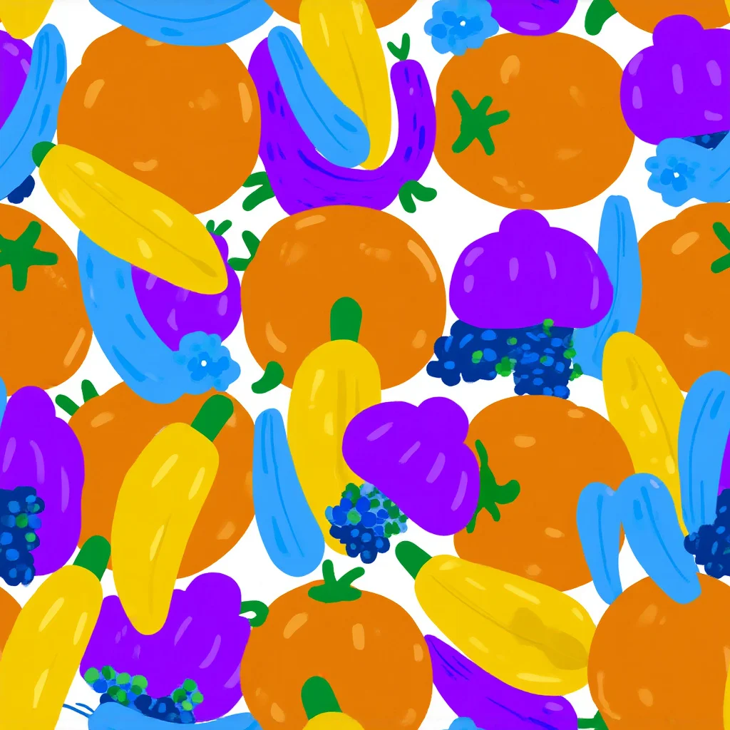 The Electric Fruit Bowl pattern