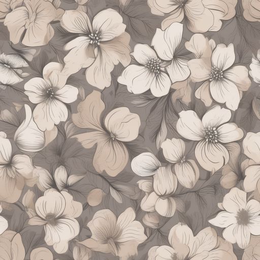 The Sepia Dogwood pattern
