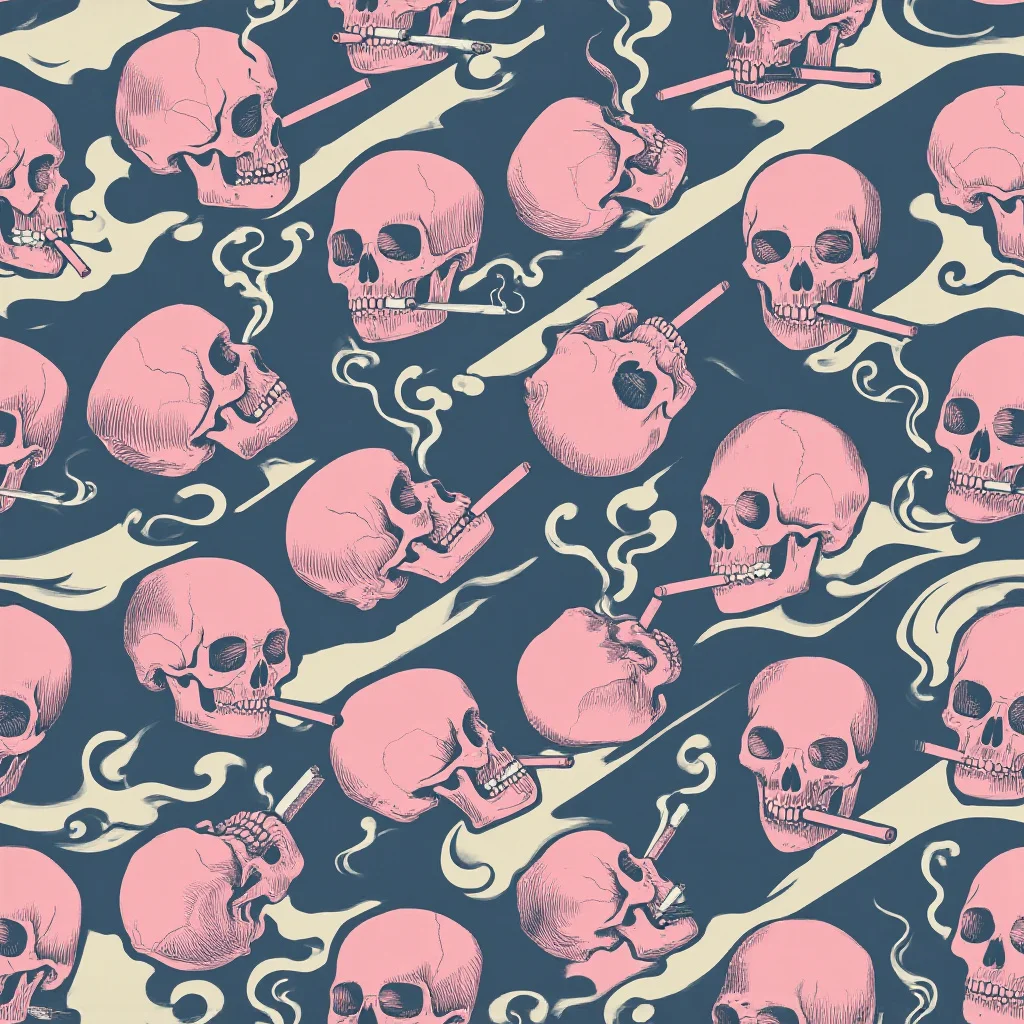 The Pink Smoke Afterlife pattern