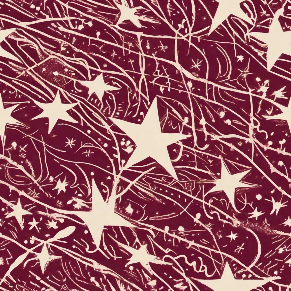 The Burgundy Starfall pattern