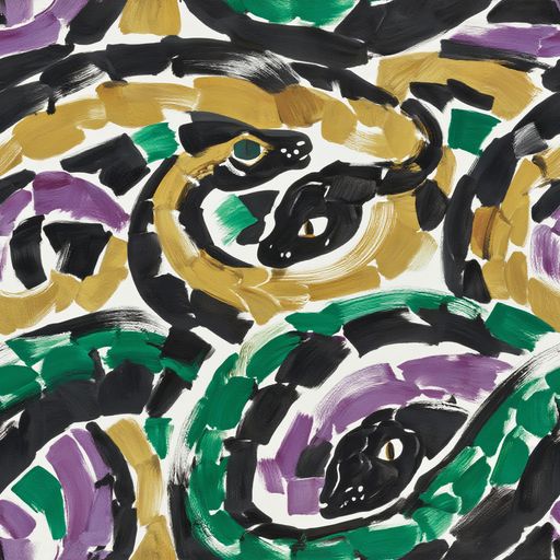 The Emerald Ink Cats pattern