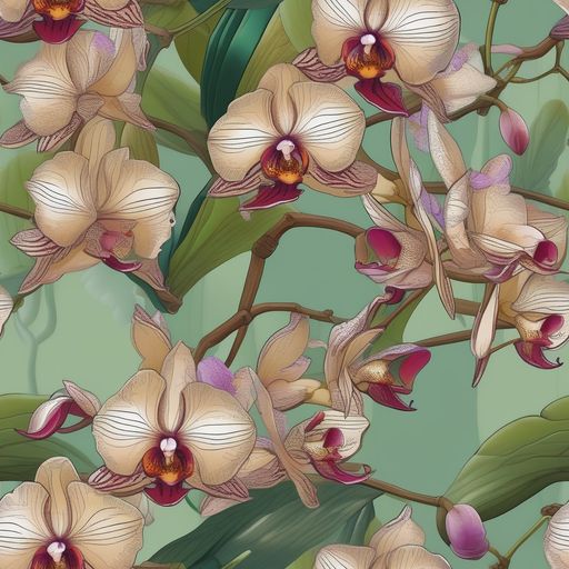 The Mosslight Orchids pattern