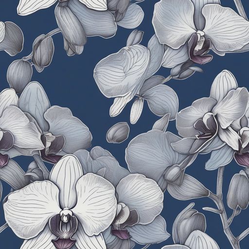 The Blue Orchidarium pattern