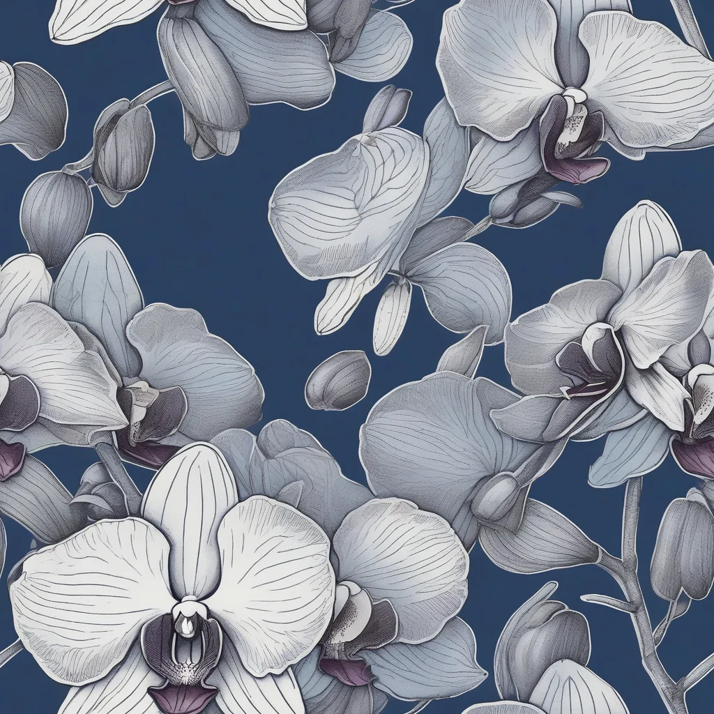 The Blue Orchidarium pattern