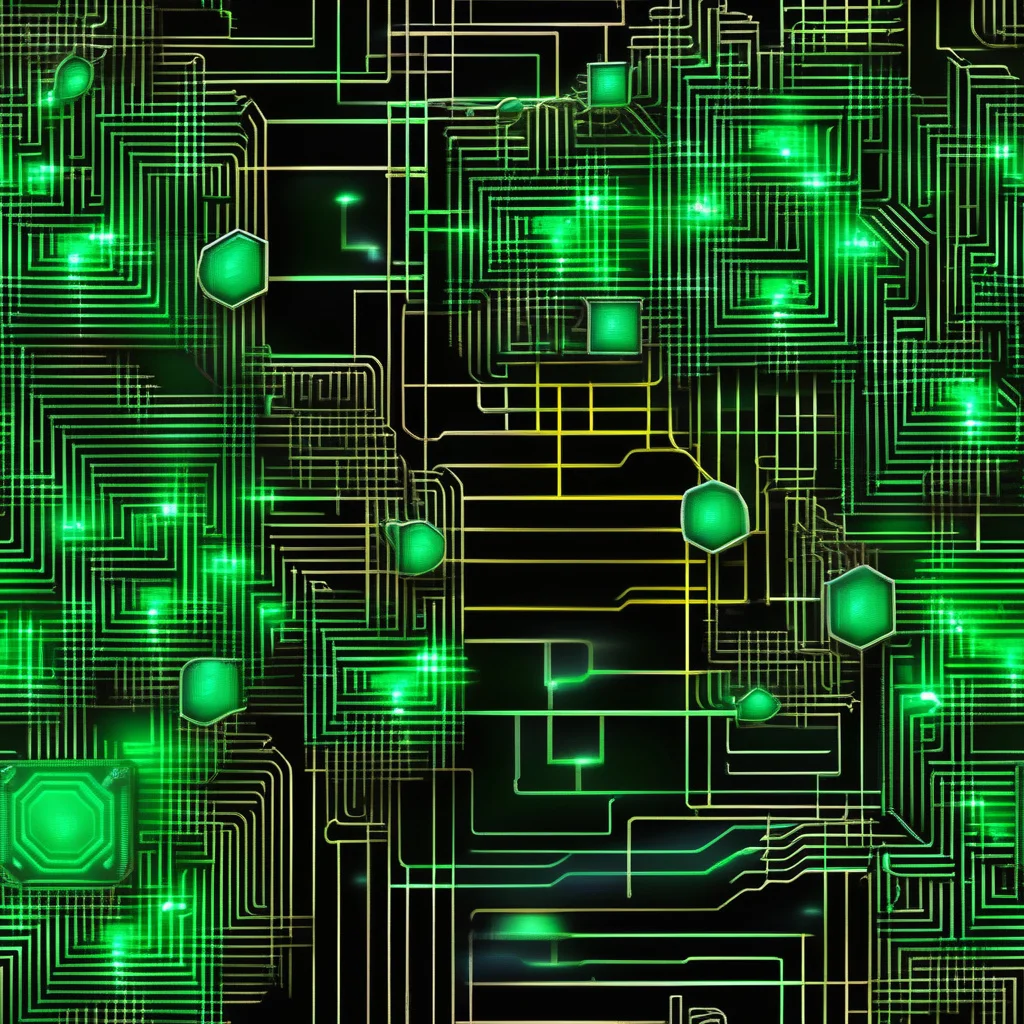 The Neon Motherboard pattern