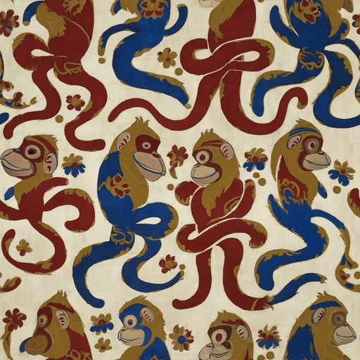 The Carnival Macaque pattern