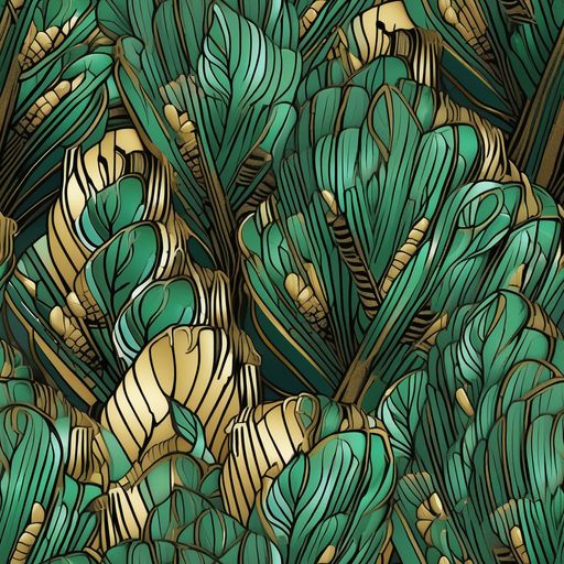 The Verdant Deco pattern