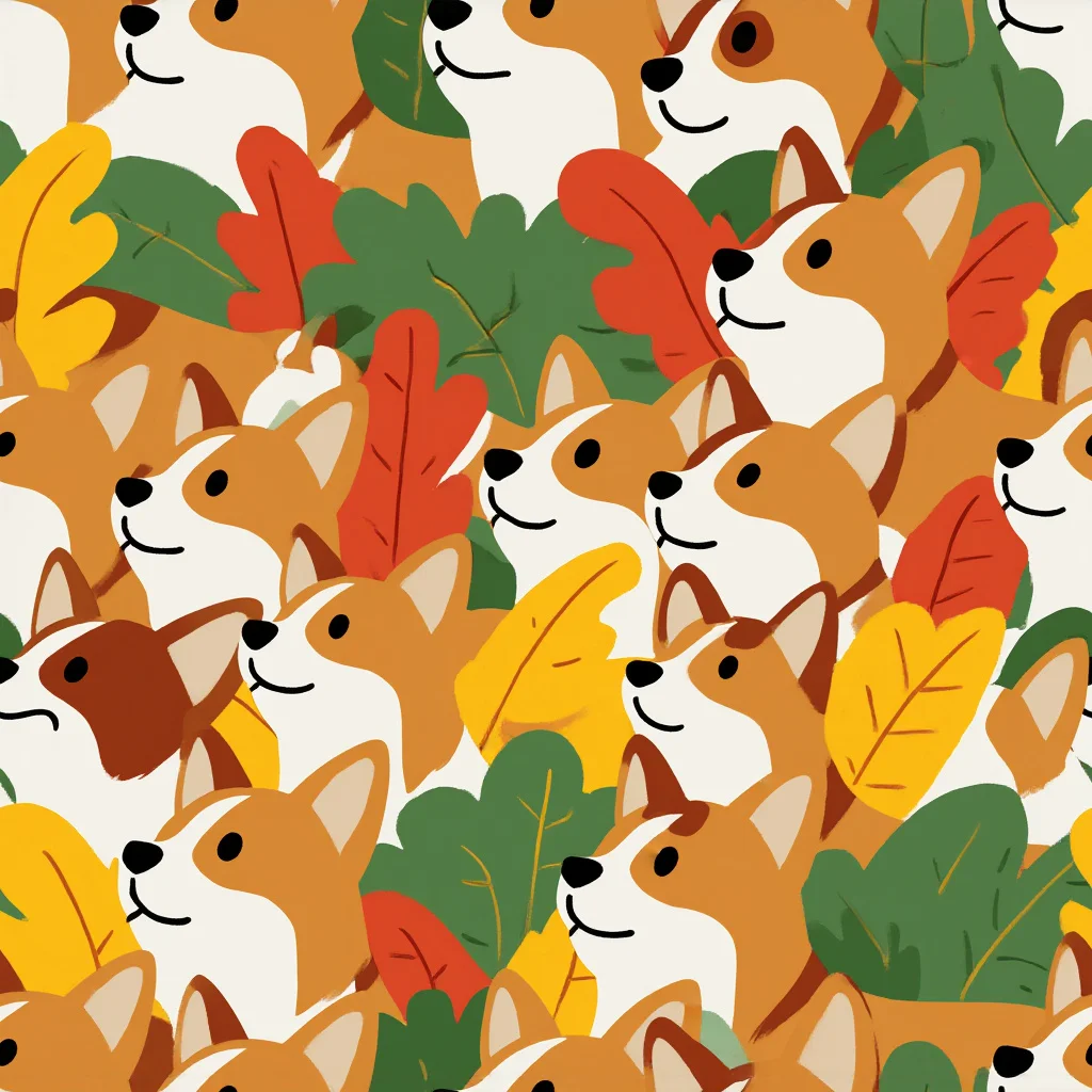The Autumn Corgi Chorus pattern
