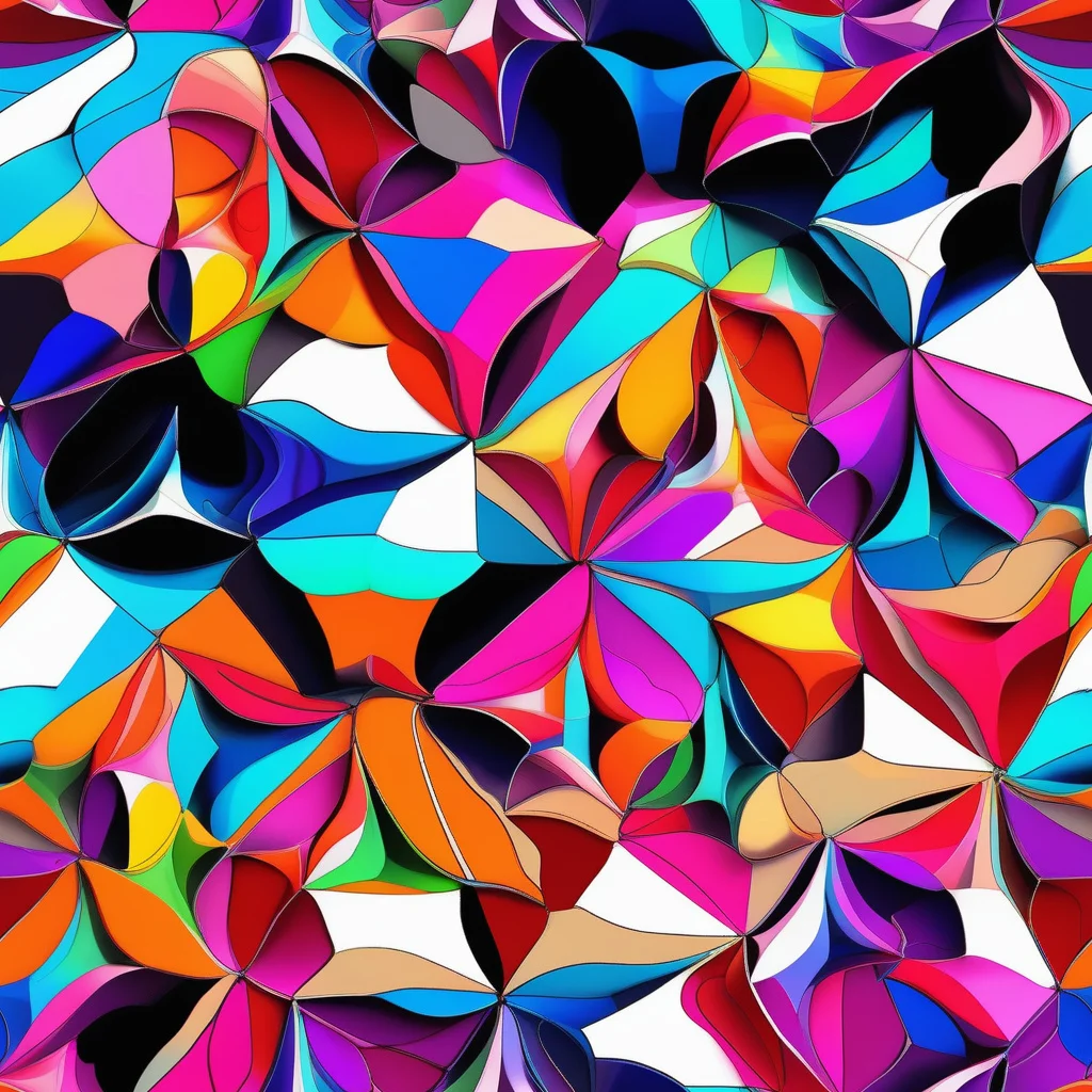 The Prismatic Petal Riot pattern