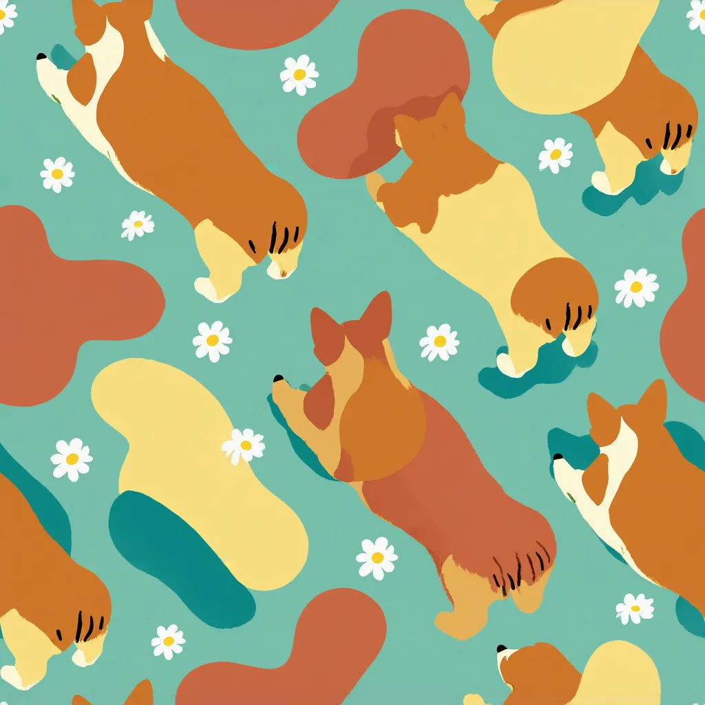 The Daisy Dachshund pattern