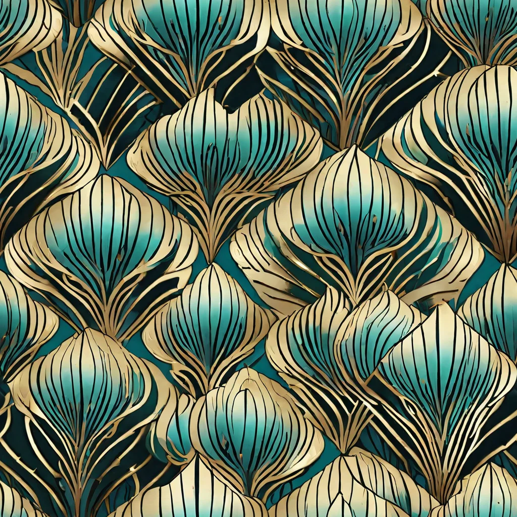 The Turquoise Allium pattern