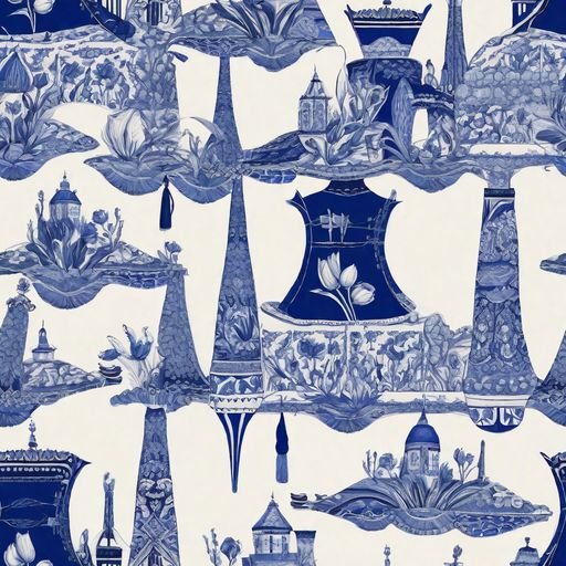 The Cobalt Cabinet Garden pattern