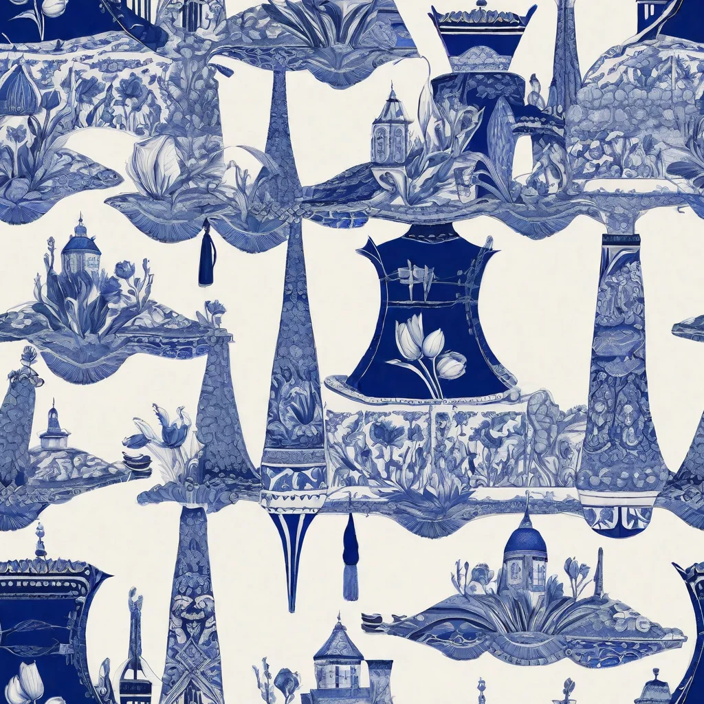 The Cobalt Cabinet Garden pattern