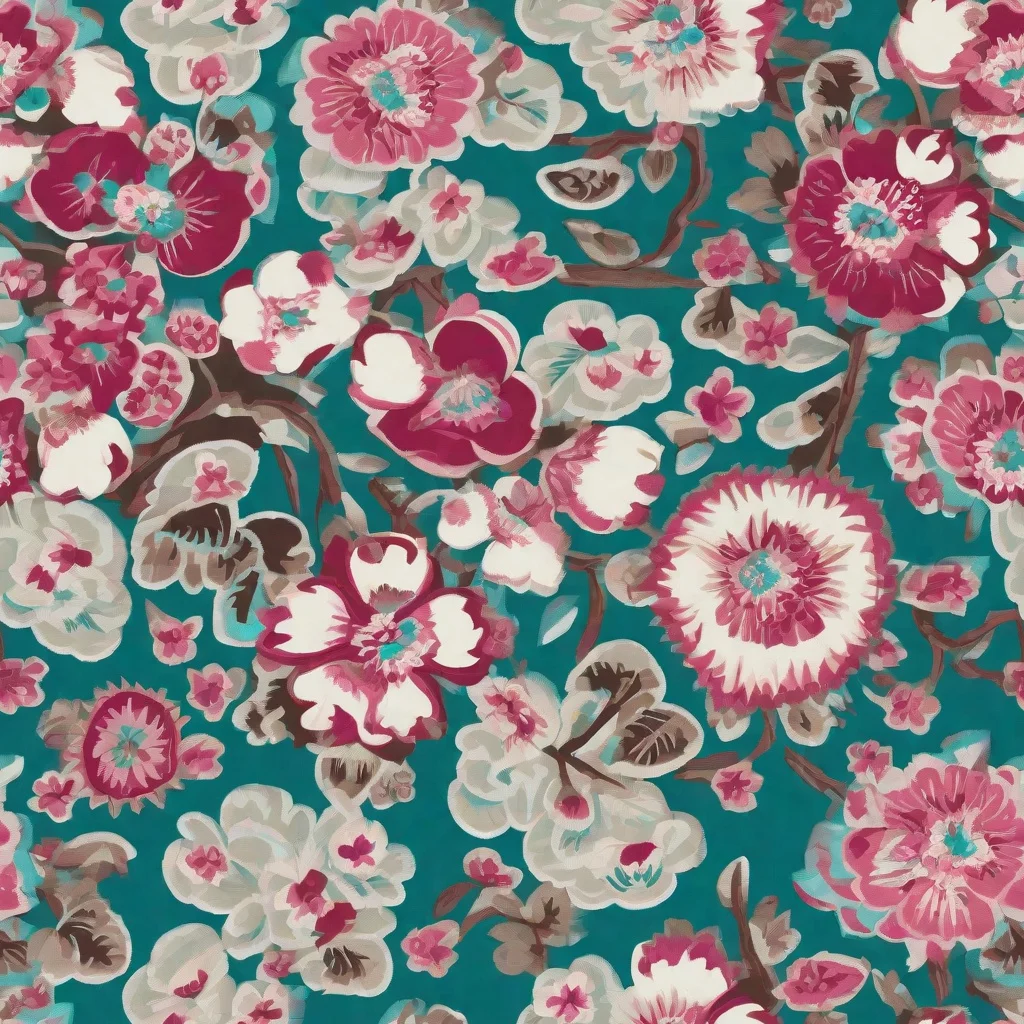 The Teal Blossom Rhapsody pattern
