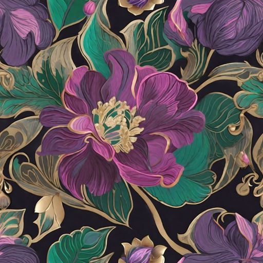The Amethyst Brocade pattern
