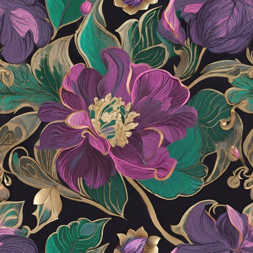 The Amethyst Brocade pattern