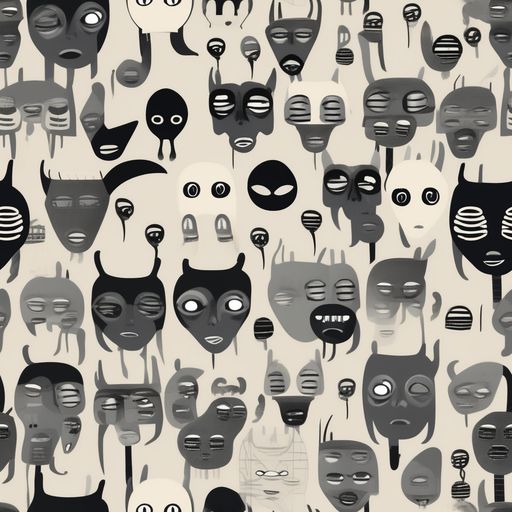 The Ink Ghost Parade pattern