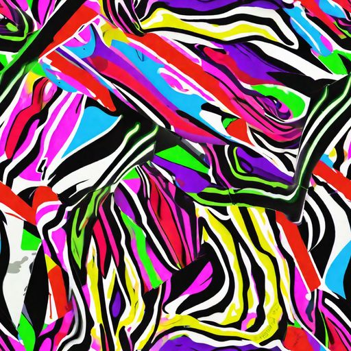 The Neon Zebra Current pattern