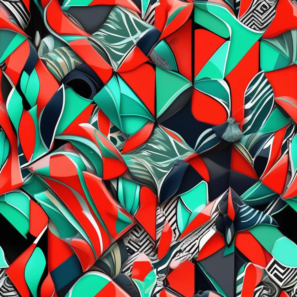 The Neon Origami pattern