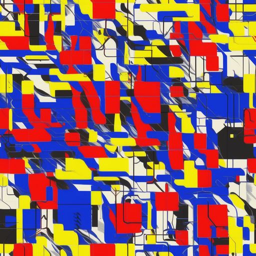 The Electric Mondrian pattern