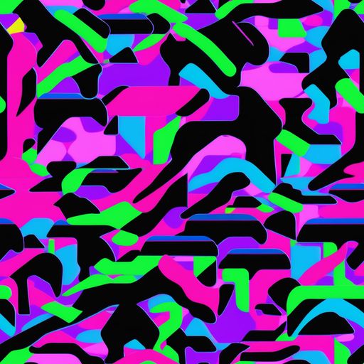 The Neon Ink Drift pattern