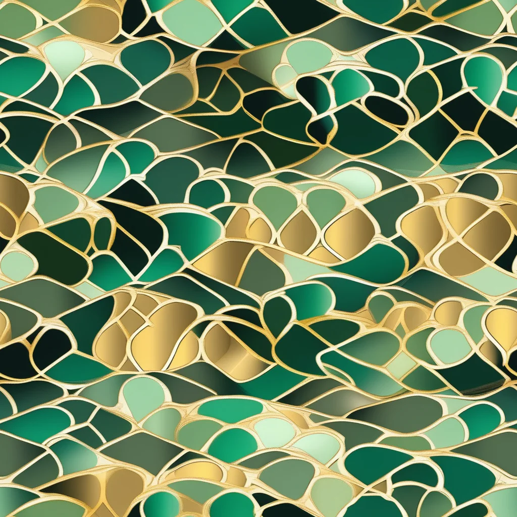 The Gilded Emerald Lattice pattern