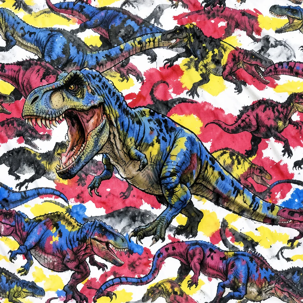 The Jurassic Brushstroke pattern