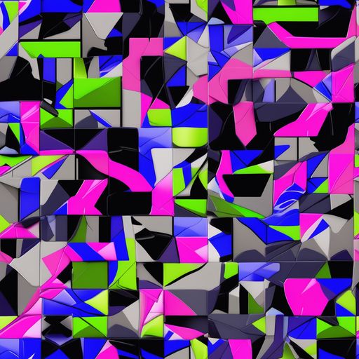 The Hypercolor Facets pattern